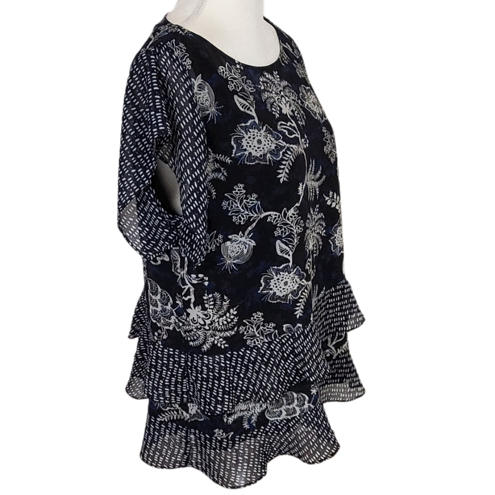 Cabi Sheer Hybrid Blouse - Picture 7 of 13